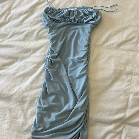 Princess Polly Blue Ruched Mini Dress - Picture 6 of 6